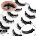 Veltrinay Cat Eye Lashes Soft Natural Faux Mink Eyelashes Fake Lashes Natural Look Wispy Winged End Eye Elongated Makeup