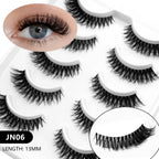 Veltrinay Cat Eye Lashes Soft Natural Faux Mink Eyelashes Fake Lashes Natural Look Wispy Winged End Eye Elongated Makeup