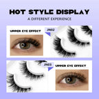 Veltrinay Cat Eye Lashes Soft Natural Faux Mink Eyelashes Fake Lashes Natural Look Wispy Winged End Eye Elongated Makeup
