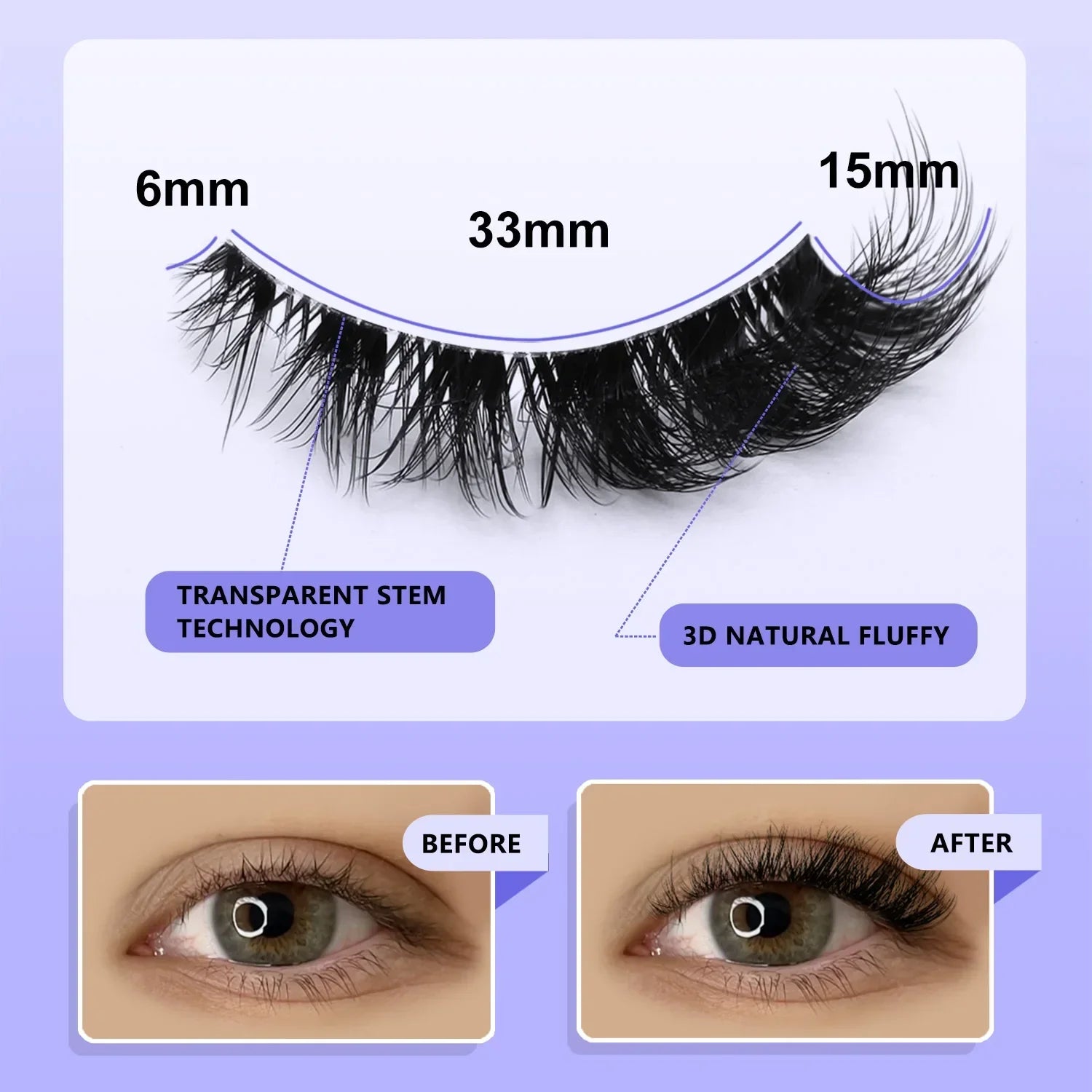 Veltrinay Cat Eye Lashes Soft Natural Faux Mink Eyelashes Fake Lashes Natural Look Wispy Winged End Eye Elongated Makeup